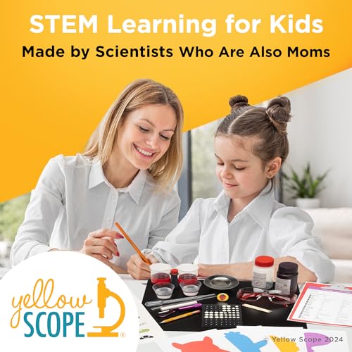 YELLOW SCOPE Genetics Science Kit - DNA & Traits Kit, Metal Lab Tools, Ages 8-12 - Hands-On STEM Science Experiment & Educational Toy - Genetics Lab Setup - style: DNA & Traits Science Kit