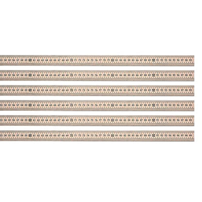 Westcott Hardwood Meter Stick, Pack of 6 (ACM10431-6)