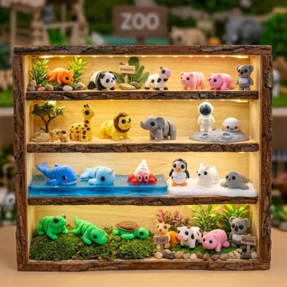 50 Pcs 3D Printed Animals Articulated Fidget Toys Mystery Pack