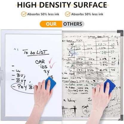 Small Dry Erase White Board,Magnetic Desktop Whiteboard with Stand - size: 12"W x 7.9"H