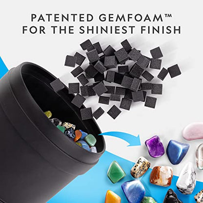 NATIONAL GEOGRAPHIC Hobby Rock Tumbler Kit – Durable Leak-Proof Rock Polisher with 7-Day Timer – Complete Rock Tumbling Kit – Geology Hobby for Kids, Educational STEM Science Kit, Rock Collection - style: Hobby Kit with GemFoam