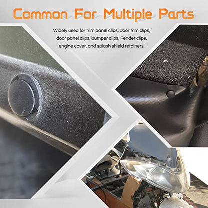 OTUAYAUTO 147PCS Universal Nylon Bumper Shield Retainer - size: Universal (147 pieces)