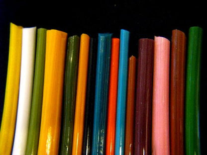 Devardi Glass Boro Rods, COE 33, Mixed Colors, 3 lbs borosilicate solid rods