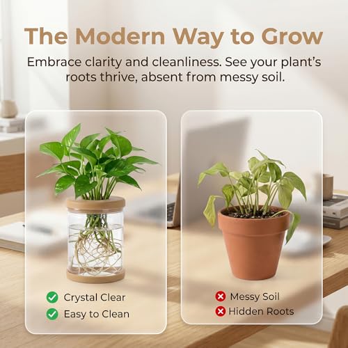 Propagation Stations,Plants Propagation Station Desktop Plant Terrarium Glass Hydroponic Vases, Water Plant Jars, Gardening for Women Mom Plant Lovers,1Pcs