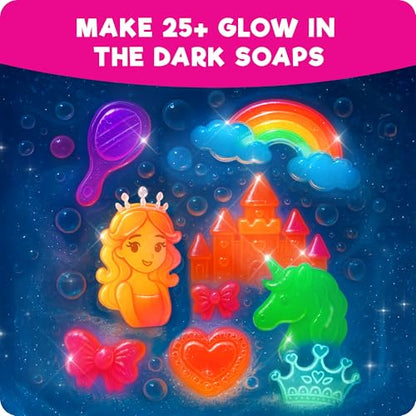 Doctor Jupiter Glow in The Dark - Princess Soap Making Kit for Kids Ages 6+ - style: Princess Super Soaps: 6+