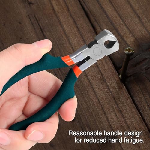4 Inches Mini End Nipper Pliers Precision Wire End Cutting Plier End Cutting Pliers Micro Jewelry Beading Making Tool Convex Shoulder Grip Precision Handcraft Making Hand Tool - style: Mini End Nipper Pliers