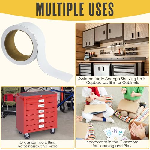 Magnetic Strip, Magnetic Tape, Magnet Tape, Dry Erase Label 2 in x 50 Ft - size: 2 In x 50 Ft