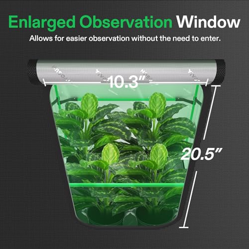 VIVOSUN P224 PRO Grow Tent 2x2 Small Indoor Grow Tents 24"x24"x 48" - size: 24"x24"x48"