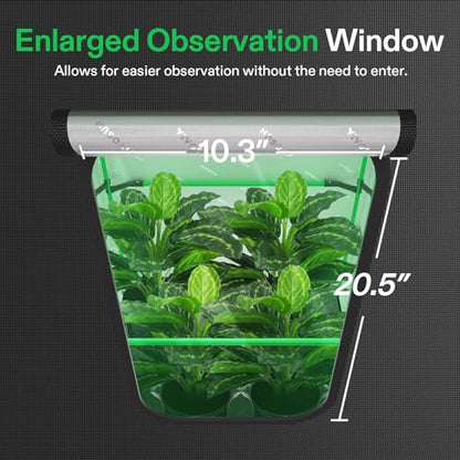 VIVOSUN P224 PRO Grow Tent 2x2 Small Indoor Grow Tents 24"x24"x 48" - size: 24"x24"x48"