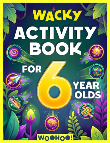 Wacky Activity Book for 6 Year Olds: The Ultimate Games Collection Packed with Puzzles, Mazes, Word Search, I Spy, Crosswords, Sudoku, How to Draw and Much More! (Activity Book Gift for Boys & Girls)