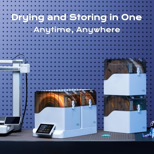 Chitu Systems Filament Storage Box, Replacement for FilaPartner E1 Filament Dryer Box, Not Dryer - 2 Spools 3D Printing Storage Box for 1.75mm PLA, ABS, TPU, PETG - size: Filament Storage
