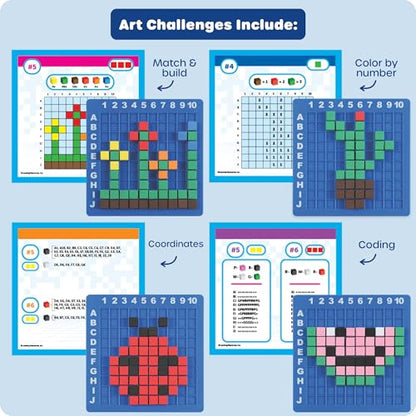 Learning Resources Pixel Art Challenge The Original STEM Pixel Art - style: Pixel Art Challenge