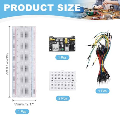 MECCANIXITY Breadboard Electronics Component Fun Kit 400/170 Tie-Points