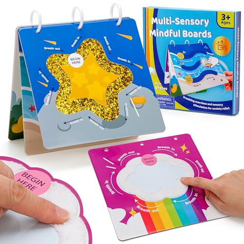 GiftAmaz Mindful Maze Boards, Tactile Sensory Calming Toy for Kids