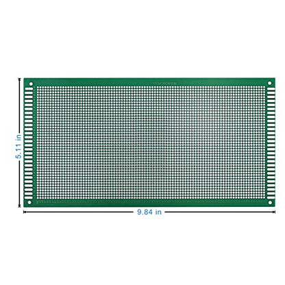 Double Sided PCB Board,D DZRCOXI Large PCB Circuit Board Protoboard 3Pcs 13X25CM for DIY Soldering Electronic Projects Compatible with Arduino Kits (13X25CM-3Pcs) - style: 13X25CM-3Pcs