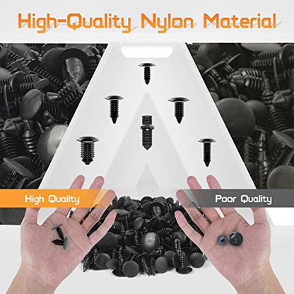 OTUAYAUTO 147PCS Universal Nylon Bumper Shield Retainer - size: Universal (147 pieces)
