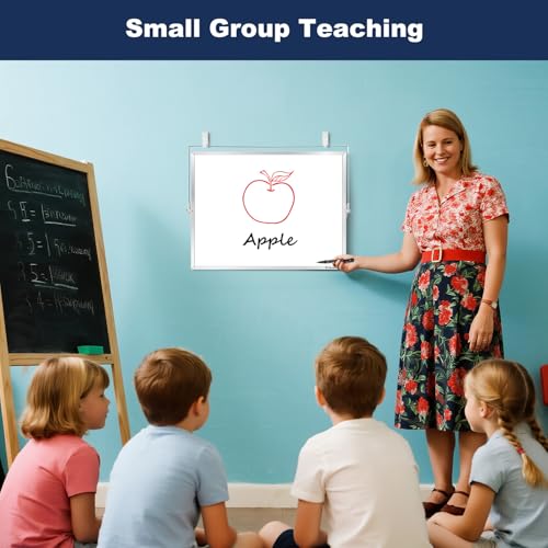 TSJ OFFICE Small White Board - 18 X 14 Inches Silver Framed Dry Erase Board - color: Silver, size: 18"W x 14"H