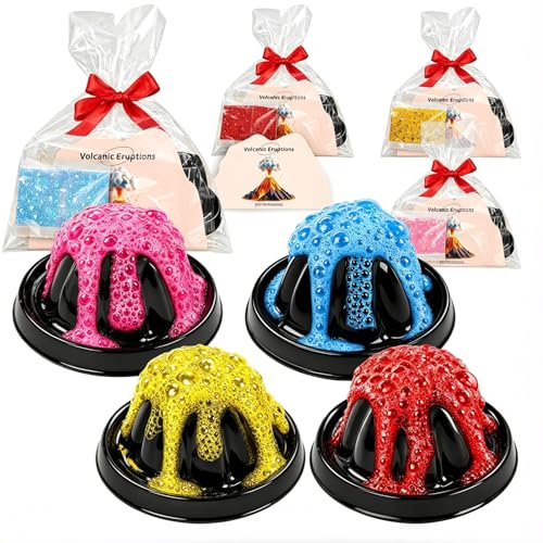 24Pcs Volcano Eruption Science Kit STEM Science Experiments Bulk Party Favors Classroom Prizes Goodie Bag Stuffers Gifts Exchange for Boys and Girl - color: 24pcs01