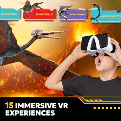 National Geographic Extinction-Dinosaur VR STEM Activity Kit for Kids 8-12