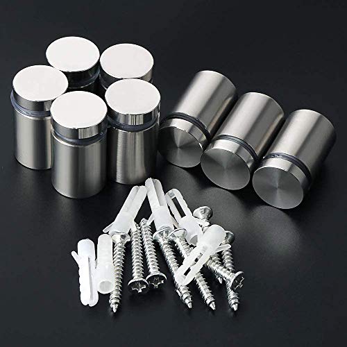 3/4x1Inch 16Set Standoff Screws Sign Stainless Steel Wall Mounting Hardware - size: 3/4" x 1"