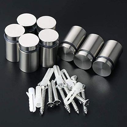 3/4x1Inch 16Set Standoff Screws Sign Stainless Steel Wall Mounting Hardware - size: 3/4" x 1"