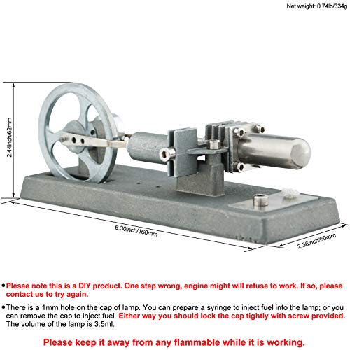 DjuiinoStar Hot Air Stirling Engine Assembly Kit: Spend 30 Minutes to Build Your Own Stirling Engine