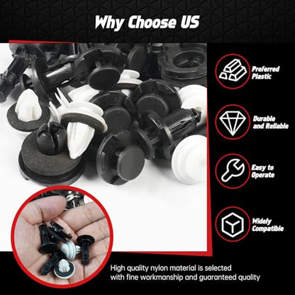 OTUAYAUTO 105PCS Replacement for Subaru Bumper Fender Retainers - size: 100Pcs 5 Sizes Clips for Subaru