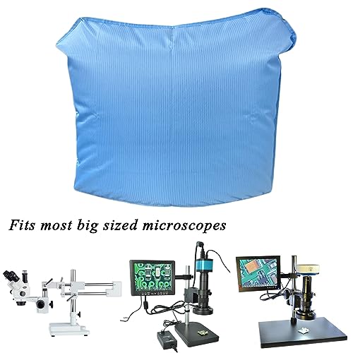Microscope Dust Cover Compatible with 3.5X-180X, 3.5X-90X, SW-3T24Z - Lab lensmeter Instruments Accessories, ESD Material, 31.1"x23.2"x20.5" - color: Blue-31.1"x23.2"x20.5"