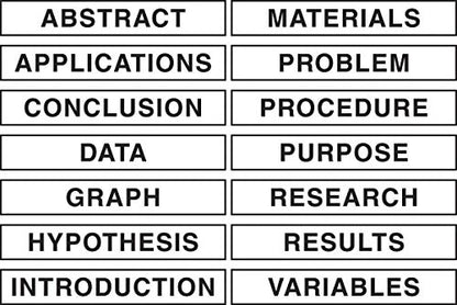 Pacon Presentation Boards (48" x 36") and Self-Adhesive Science Subtitles