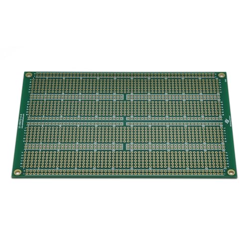 Double Sided ENIG Protoboard, Solderable Breadboard, Electronic Circuit Board for DIY Prototype Circuit, FR4, Plated Through Hole Solder Prototype Board, ST-Proto (4" x 6") - style: 4" x 6"