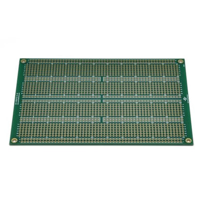 Double Sided ENIG Protoboard, Solderable Breadboard, Electronic Circuit Board for DIY Prototype Circuit, FR4, Plated Through Hole Solder Prototype Board, ST-Proto (4" x 6") - style: 4" x 6"