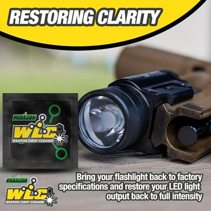 C+H Paragon OLC Optic Lens Cleaner – for Gun Sights, Optic Lens, Night Vision, and Scopes - style: Optic Cleaner Wipes 10pk + Light Cleaner Wipes 10pk Combo