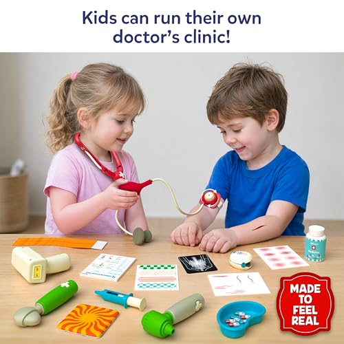 Skillmatics Doctor Set for Kids – 35+ Piece Realistic Pretend Play Kit