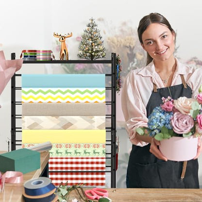 Ribbon Holder-Ribbon Organizer, Double-Sided Ribbon Holder Organizer Rack
