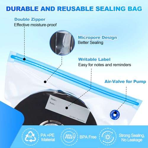 AGPTEK 3D Printer Filament Storage Bags with Air Pump(30 Pack) - size: 30Pack