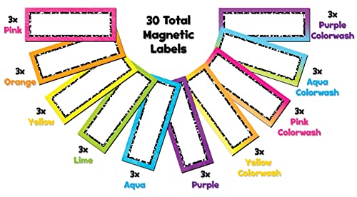 Teacher Created Resources Brights 4Ever Magnetic Labels (TCR20599) - color: Brights 4ever