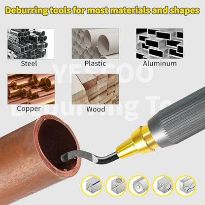 Deburring Tool 3D Printing, 10 Extra High Speed Steel Swivel Blades