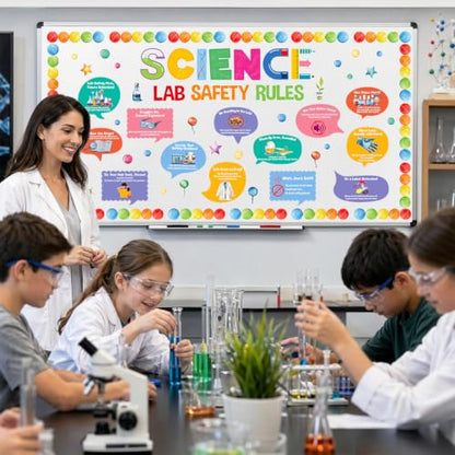 Fancy Land Science Bulletin Board Sets for Classroom Decorations 81Pcs