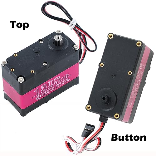 150KG Robot Arm Servo High Torque Digital Servo 270 Degree Waterproof IP66 Full Metal Gear with U-Shaped Mount for 1/5 RC Car Robot - size: 150KG 270°