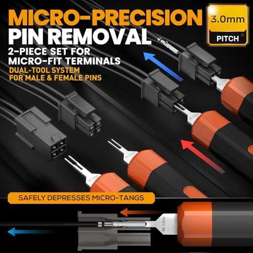 SOMELINE Micro-Fit 3.0 Connector Crimping Tool Kit, 2-16 Pin, 2 Extractors