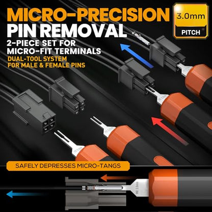 SOMELINE Micro-Fit 3.0 Connector Crimping Tool Kit, 2-16 Pin, 2 Extractors