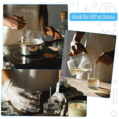 Patelai 20 Pcs Glass Stirring Rods Stir Stick with Both Ends Round for Lab