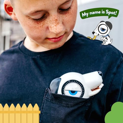 Handy Famm Spot the Dog 4-in-1 Kids Tape Measure with Adjustable Level Eye, Angle Finder & Eraser Ears – Montessori STEM Learning Tool for Children Ages 3+, Educational Construction Toy - style: Spot