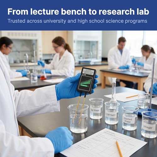 United Scientific™ Electric Conductivity Tester, Meter for Lab & Classroom