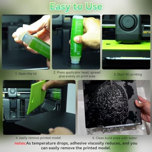 3D Printer Adhesive Glue with Spreader for Bambulab/Creality All 3D Printer - color: 1PCS 70ml