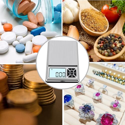 GRAM PRES Digital Pocket Gram Scale 300g x 0.01g Accuracy， Micro Mini High Precision Scale Digital Weight Grams and Oz for Jewelry, Diamond，Arrows, Powders, Herbs and Food,with 50g Cal Weights - color: Black-EU300