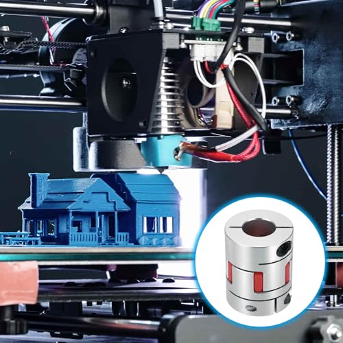 MECCANIXITY Aluminum Shaft Coupling 9mm to 19mm Flexible Spider Coupling L50mm x D40mm Coupler Jaw Spider Shaft Joint Connector for 3D Printers DIY Encoder CNC Router Milling Machine - size: D40mm Fit 9mm to 19mm