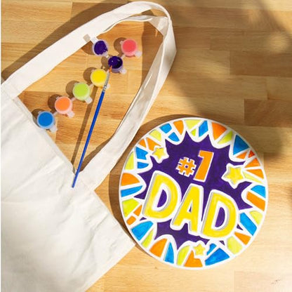 Creative Roots Paint Your Own Stepping Stone Kit, #1 Dad - style: #1 Dad