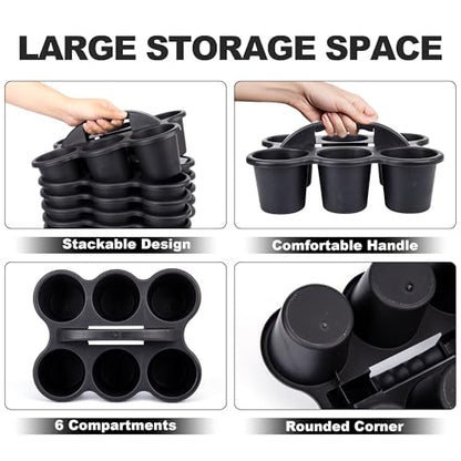 6 Pack Classroom Caddy For School,Cup Caddy for Drink
