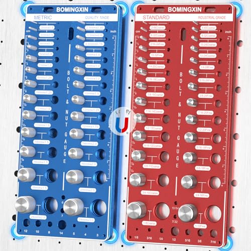 Upgrade Thread Checker, 70 Nut and Bolt Thread Checker with Magnetic Base - size: 70 Thread Checker